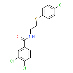 3,4-DICHLORO-N-(2-[(4-CHLOROPHENYL)SULFANYL]ETHYL)BENZENECARBOXAMIDE picture