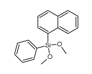 dimethoxy(1-naphthyl)(phenyl)silane Structure