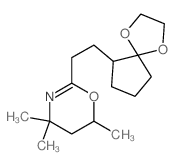 2-[2-(1,4-dioxaspiro[4.4]non-6-yl)ethyl]-4,4,6-trimethyl-5,6-dihydro-1,3-oxazine结构式