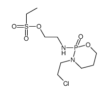 2-[[3-(2-chloroethyl)-2-oxo-1,3,2λ5-oxazaphosphinan-2-yl]amino]ethyl ethanesulfonate Structure