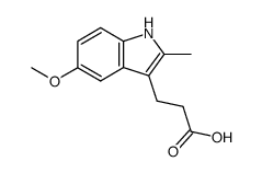 3-(5-methoxy-2-methyl-indol-3-yl)-propionic acid Structure