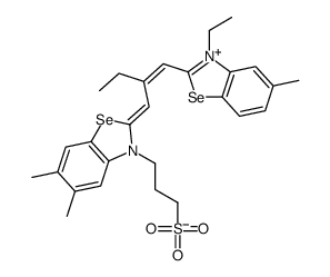 2-[2-[(3-ethyl-5-methyl-3H-benzoselenazol-2-ylidene)methyl]but-1-enyl]-5,6-dimethyl-3-(3-sulphonatopropyl)benzoselenazolium picture