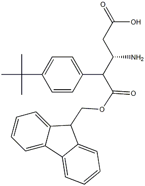 Fmoc-(S)-3-Amino-4-(4-tert-butylphenyl)-butyric acid structure