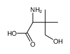 (2S)-2-amino-4-hydroxy-3,3-dimethylbutanoic acid Structure