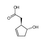 (-)-trans-2-carboxymethylcyclopent-3-en-1-ol结构式