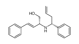 (2R,1'R)-4-phenyl-2-(1-phenylbut-3-enylamino)but-3-en-1-ol Structure