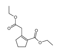 ethyl 2-(2-ethoxy-2-oxoethyl)cyclopent-1-enecarboxylate结构式