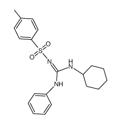 N-Cyclohexyl-N'-phenyl-N''-(4-toluolsulfonyl)guanidin结构式