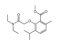 methyl 2-[2-(diethylamino)-2-oxoethoxy]-6-methyl-3-propan-2-ylbenzoate结构式