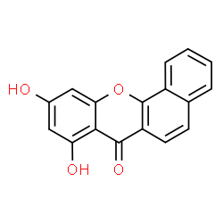 8,10-Dihydroxy-7H-benzo[c]xanthen-7-one结构式