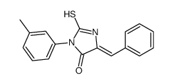 5-benzylidene-3-(3-methylphenyl)-2-sulfanylideneimidazolidin-4-one Structure