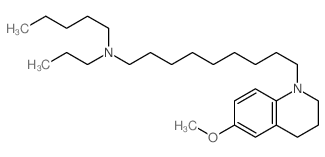 9-(6-methoxy-3,4-dihydro-2H-quinolin-1-yl)-N-pentyl-N-propyl-nonan-1-amine Structure