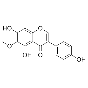 鸢尾黄素结构式