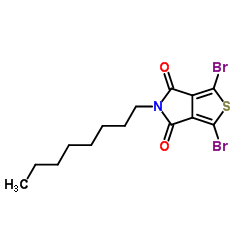 1,3-Dibromo-5-octyl-4H-thieno[3,4-c]pyrrole-4,6(5H)-dione Structure