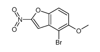 4-Bromo-5-Methoxy-2-nitrobenzofuran结构式