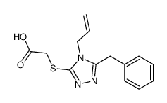 (4-ALLYL-5-BENZYL-4H-[1,2,4]TRIAZOL-3-YLSULFANYL)-ACETIC ACID Structure