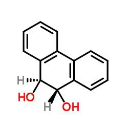 (9S,10S)-9,10-Dihydro-9,10-phenanthrenediol Structure