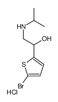 1-(5-bromothiophen-2-yl)-2-(propan-2-ylamino)ethanol,hydrochloride结构式