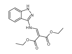 [(1(2)H-indazol-3-ylamino)-methylene]-malonic acid diethyl ester结构式