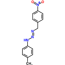 3-(4-methylphenyl)-1-(4-nitrobenzyl)triaz-1-ene structure