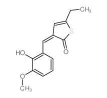 (3Z)-5-ethyl-3-[(2-hydroxy-3-methoxy-phenyl)methylidene]thiophen-2-one picture