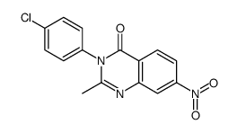 3-(4-chlorophenyl)-2-methyl-7-nitroquinazolin-4-one Structure