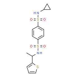 1,4-Benzenedisulfonamide,N-cyclopropyl-N-[1-(2-thienyl)ethyl]-(9CI)结构式