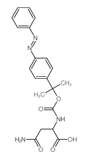 L-Asparagine,N2-[[1-methyl-1-[4-(phenylazo)phenyl]ethoxy]carbonyl]- (9CI) Structure