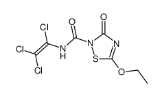 5-ethoxy-3-oxo-3H-[1,2,4]thiadiazole-2-carboxylic acid 1,2,2-trichloro-vinylamide Structure