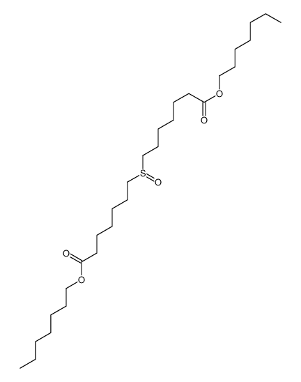 heptyl 7-(7-heptoxy-7-oxoheptyl)sulfinylheptanoate Structure