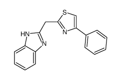 2-(1H-benzimidazol-2-ylmethyl)-4-phenyl-1,3-thiazole Structure