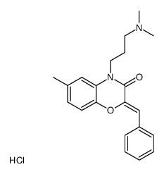 2-benzylidene-4-(3-dimethylamino-propyl)-6-methyl-4H-benzo[1,4]oxazin-3-one, hydrochloride Structure