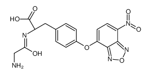 (2S)-2-[(2-aminoacetyl)amino]-3-[4-[(7-nitro-2,1,3-benzoxadiazol-4-yl)oxy]phenyl]propanoic acid Structure