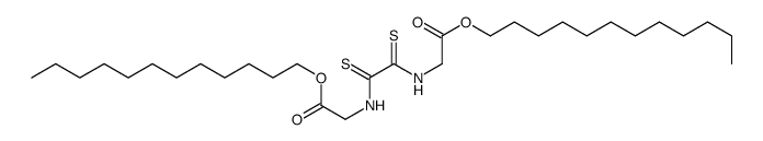 N,N'-Bis(dodecyloxycarbonylmethyl)ethanebisthioamide Structure