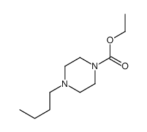 4-Butyl-1-piperazinecarboxylic acid ethyl ester structure