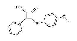 2-hydroxy-4-(4-methoxyphenyl)sulfanyl-3-phenylcyclobut-2-en-1-one Structure