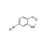 4-Formyl-3-(methylamino)benzonitrile Structure