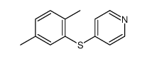 4-(2,5-dimethylphenyl)sulfanylpyridine Structure