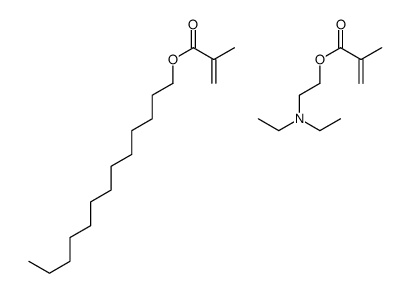 2-(diethylamino)ethyl 2-methylprop-2-enoate,tridecyl 2-methylprop-2-enoate Structure