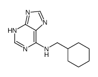 N-(cyclohexylmethyl)-7H-purin-6-amine Structure