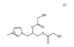 1-(2',3'-dimercaptoacetoxypropyl)-3-methylimidazolium chloride Structure