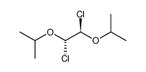 meso-1,2-dichloro-1,2-diisopropoxyethane结构式