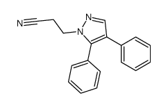 3-(4,5-diphenylpyrazol-1-yl)propanenitrile Structure