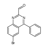 6-bromo-4-phenylquinazoline-2-carbaldehyde结构式