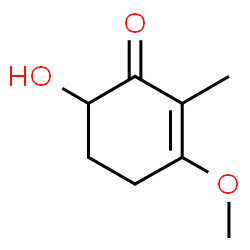 2-Cyclohexen-1-one, 6-hydroxy-3-methoxy-2-methyl- (9CI) structure