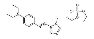 diethyl sulphate, compound with N,N-diethyl-4-[(4-methyl-4H-1,2,4-triazol-3-yl)azo]aniline (1:1) Structure