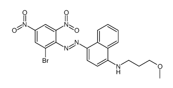 4-[(2-bromo-4,6-dinitrophenyl)azo]-N-(3-methoxypropyl)naphthalen-1-amine结构式