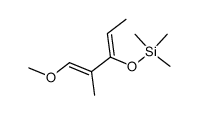 (1E,3Z)-1-甲氧基-2-甲基-3-(三甲基硅氧基)-1,3-戊二烯结构式