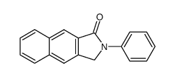 2-phenyl-2,3-dihydro-benzo[f]isoindol-1-one结构式