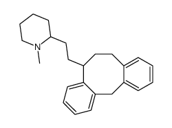 5,10,11,12-Tetrahydro-5-[2-(1-methyl-2-piperidyl)ethyl]dibenzo[a,d]cyclooctene结构式